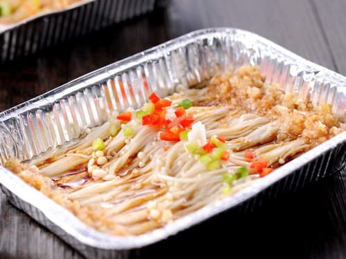 文县锡纸烤金针菇